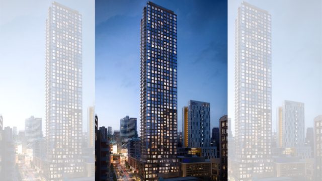 Centricity-Condos-Exterior-View-of-Tower-at-Dusk-15-v117-full